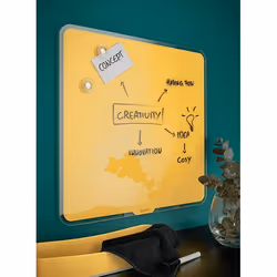 Leitz 70440019 Tableau blanc 450 x 450 mm Verre Magnétique