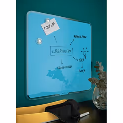 Leitz 70440061 Tableau blanc 450 x 450 mm Verre Magnétique