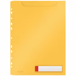 Leitz 46680019, 210 x 297 mm (A4), Jaune, Polypropylène (PP), Mat, Portrait, Haut