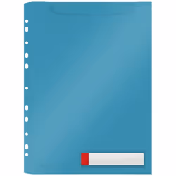 Leitz 46680061, 210 x 297 mm (A4), Bleu, Polypropylène (PP), Mat, Portrait, Haut