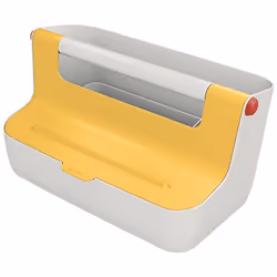 Leitz 61250019, Boîte de rangement, Blanc, Jaune, Rectangulaire, Acrylonitrile-Butadiène-Styrène (ABS), Monochromatique, Inté ...