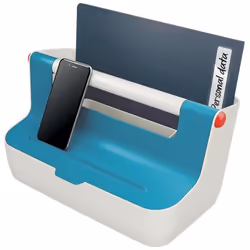 Leitz 61250061 Boîte de rangement Rectangulaire Acrylonitrile-Butadiène-Styrène (ABS) Bleu, Blanc - Vue supplémentaire 6