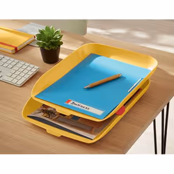 Leitz 53581019 bac de rangement de bureau Polystyrène Jaune