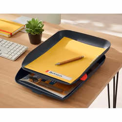 Leitz 53581089 bac de rangement de bureau Polystyrène Noir
