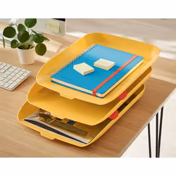 Leitz 53582019 bac de rangement de bureau Polystyrène Jaune