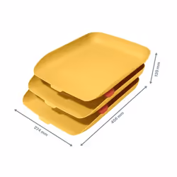 Leitz 53582019 bac de rangement de bureau Polystyrène Jaune