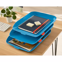 Leitz 53582061 bac de rangement de bureau Polystyrène Bleu