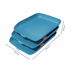 Leitz 53582061 bac de rangement de bureau Polystyrène Bleu