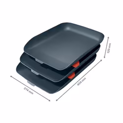 Leitz 53582089 bac de rangement de bureau Polystyrène Noir
