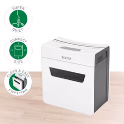 Leitz 80930000 destructeur de papier Découpage par micro-broyage Gris, Blanc - Vue supplémentaire 6