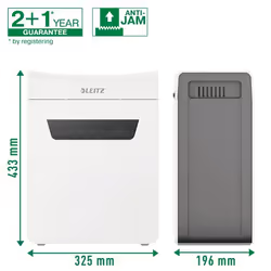 Leitz 80940000 destructeur de papier Découpage par micro-broyage Gris, Blanc - Vue supplémentaire 11