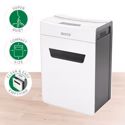 Leitz 80950000 destructeur de papier Découpage par micro-broyage Gris, Blanc - Vue supplémentaire 6