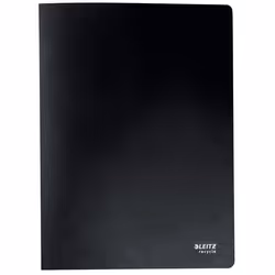Leitz 46770095, Parapheur, A4, Polypropylène (PP), Noir, Mat, Portrait