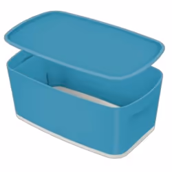 Leitz MyBox, Boîte de rangement, Bleu, Rectangulaire, Polystyrène, Monochromatique, Intérieure