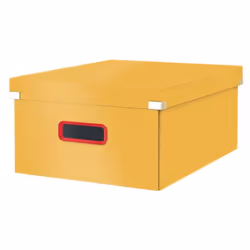 Leitz Click & Store, Boîte de rangement, Jaune, Rectangulaire, Panneau dur, Polypropylène (PP), Monochromatique, Intérieure