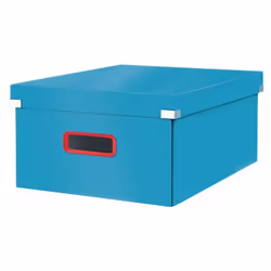 Leitz Click & Store, Boîte de rangement, Bleu, Rectangulaire, Panneau dur, Polypropylène (PP), Monochromatique, Intérieure