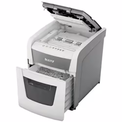 Leitz Autofeed 50X P4 Small Office destructeur de papier Destruction croisée 55 dB 22 cm Blanc