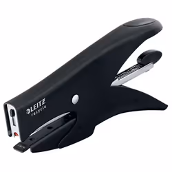 Leitz 56460095, 15 feuilles, Noir, Leitz P1 (N. 8 (6/4)), Métal, Plastique, 80 g/m², 150 agrafes