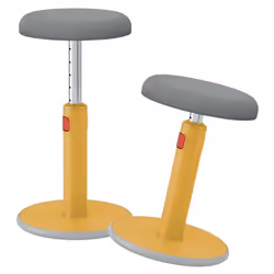 Leitz Ergo Cosy Active, Siège rembourré, Gris, Jaune, 33 cm, 110 kg, 341 mm, 369 mm