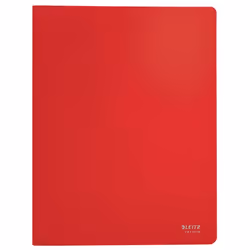 Leitz 46770025, Rouge, Feuille, Polypropylène (PP), 40 pochettes, 80 feuilles, Paysage/portrait, A4