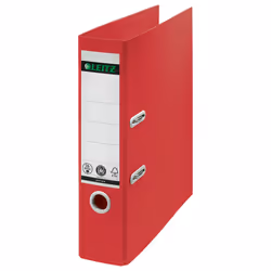 Leitz 10180025, A4, Anneau rond, Rangement, Carton, Papier, Rouge, Rouge