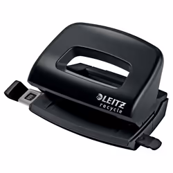 Leitz 50100095, 10 feuilles, Noir, Métal, Plastique, 8 cm, 5,5 mm, A4, A5, A6, Folio, US Quart