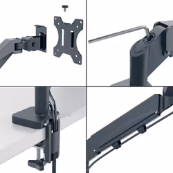 Leitz 65380089 support d'écran plat pour bureau 32" Gris foncé