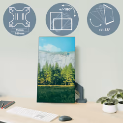 Leitz 65380089 support d'écran plat pour bureau 32" Gris foncé - Vue supplémentaire 4