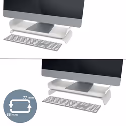 Leitz Ergo Adjustable Monitor Stand 27" Gris Bureau - Vue supplémentaire 6