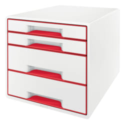Leitz WOW CUBE Rouge, Blanc
