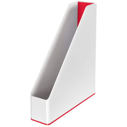 Leitz WOW Boîte à archives Polystyrène Rouge, Blanc