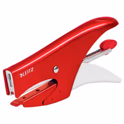 Leitz 55472026, 15 feuilles, Rouge, Agrafes classiques, Métal, 80 g/m², 4,95 cm