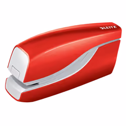 Leitz NeXXt WOW, 10 feuilles, Agrafes classiques, Métal, Plastique, Rouge, Batterie, AAA