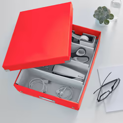 Leitz Click & Store WOW Boîte de rangement Rectangulaire Polypropylène (PP) Rouge