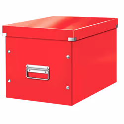 Leitz Click & Store WOW, Boîte de rangement, Rouge, Rectangulaire, Polypropylène (PP), Monochromatique, Intérieure