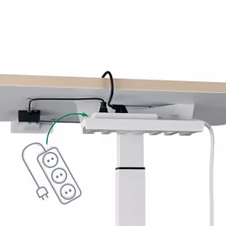 Leitz 65340001 plan de travail informatique Forme carrée Aluminium Gris foncé - Vue supplémentaire 6