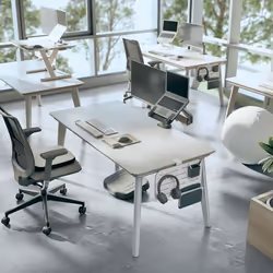Leitz 65480000 bac de rangement de bureau Panneaux MDF, Plastique recyclé Blanc - Vue supplémentaire 4