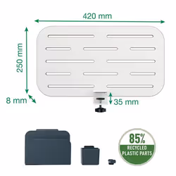 Leitz 65480000 bac de rangement de bureau Panneaux MDF, Plastique recyclé Blanc - Vue supplémentaire 6