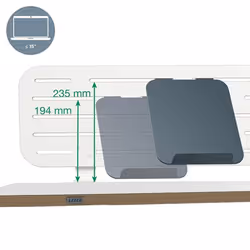 Leitz 65490000 bac de rangement de bureau Panneaux MDF, Plastique recyclé Blanc