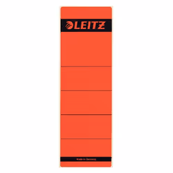 Leitz Étiquettes dos, autocollantes, Rouge, Rectangle, Classeur, Papier, 61 mm, 192 mm