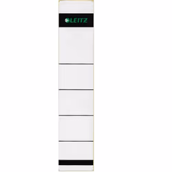 Leitz Étiquettes dos, autocollantes, Gris, Rectangle, Classeur, Papier, 39 mm, 192 mm