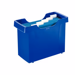 Leitz Bac pour dossiers suspendus Plus, Polystyrène, Bleu, A4, 1 tiroir(s), 1,1 kg, 395 x 170 x 273 mm