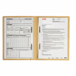Leitz 30300011, A4, Jaune, Portrait, 500 feuilles, 80 g/m², Bouton pression