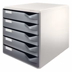 Leitz Bloc de classement, Gris, 5 tiroir(s), 3,65 kg, 285 x 355 x 290 mm