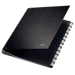 Leitz 58120095 intercalaire de classement Onglet avec index numérique Panneau dur Noir