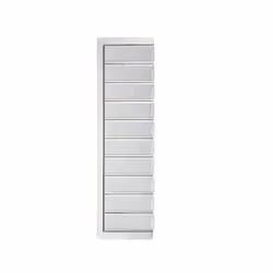 Leitz 60040001, Blanc, Rectangle aux angles arrondis, 19 mm, 53 mm