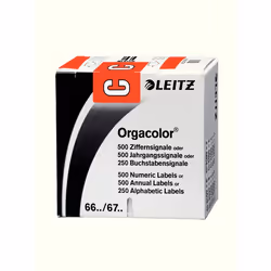 Leitz Orgacolor, Rouge, Rectangle aux angles arrondis, 30 x 23 mm, 73 mm, 73 mm, 30 mm