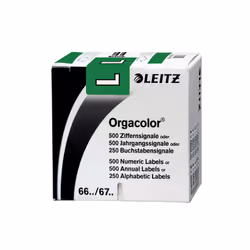 Leitz Orgacolor, Vert, Rectangle aux angles arrondis, 30 x 23 mm, 73 x 73 x 30 mm, 60 g