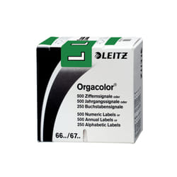 Leitz Orgacolor étiquette auto-collante Rectangle aux angles arrondis Vert