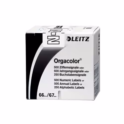 Leitz Orgacolor, Blanc, Rectangle aux angles arrondis, 30 x 23 mm, 73 x 73 x 30 mm, 60 g
